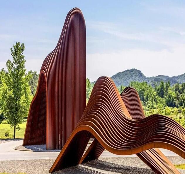 西岗锈钢板造型